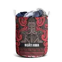 Aotearoa Iwi Ngati Awa Laundry Basket Maori Wharenui House Tribal Pattern LT9 - Polynesian Pride