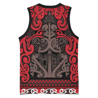 Aotearoa Iwi Ngati Awa Basketball Jersey Maori Wharenui House Tribal Pattern LT9 - Polynesian Pride