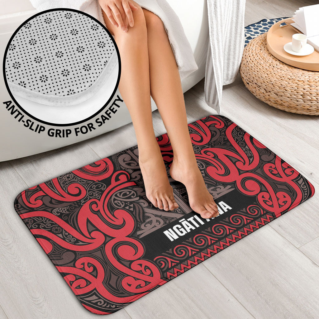 Aotearoa Iwi Ngati Awa Bathroom Set Maori Wharenui House Tribal Pattern LT9 - Polynesian Pride