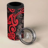 Aotearoa Iwi Ngati Awa 4 in 1 Can Cooler Tumbler Maori Wharenui House Tribal Pattern LT9 - Polynesian Pride