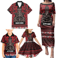 Aotearoa Iwi Ngati Awa Family Matching Puletasi and Hawaiian Shirt Maori Wharenui House Tribal Pattern LT9 - Polynesian Pride