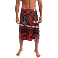 Aotearoa Iwi Ngati Awa Lavalava Maori Wharenui House Tribal Pattern LT9 Red - Polynesian Pride