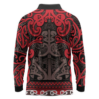 Aotearoa Iwi Ngati Awa Long Sleeve Polo Shirt Maori Wharenui House Tribal Pattern LT9 - Polynesian Pride