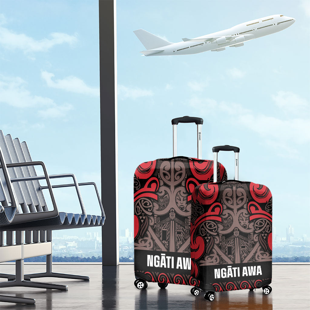 Aotearoa Iwi Ngati Awa Luggage Cover Maori Wharenui House Tribal Pattern LT9 - Polynesian Pride