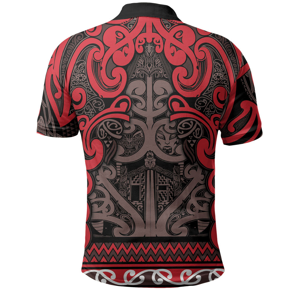 Aotearoa Iwi Ngati Awa Polo Shirt Maori Wharenui House Tribal Pattern LT9 - Polynesian Pride
