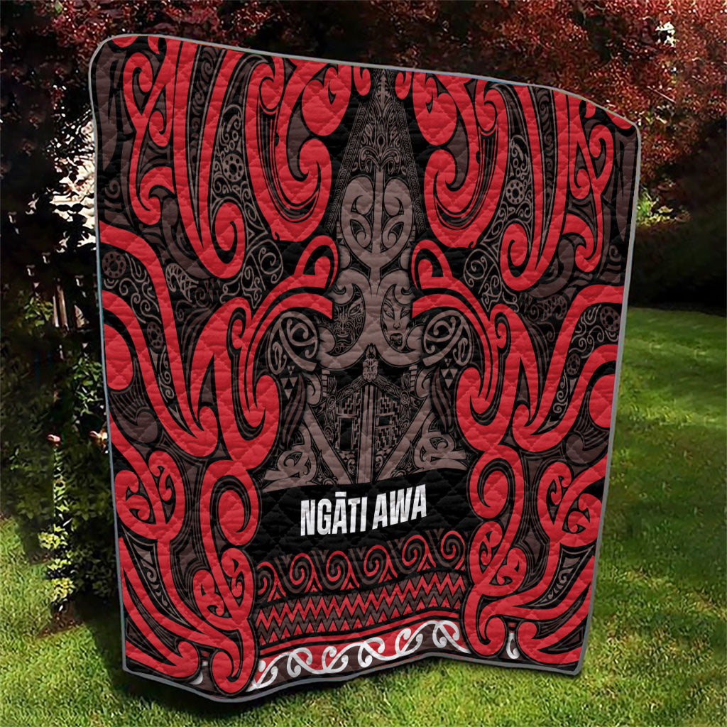 Aotearoa Iwi Ngati Awa Quilt Maori Wharenui House Tribal Pattern LT9 - Polynesian Pride