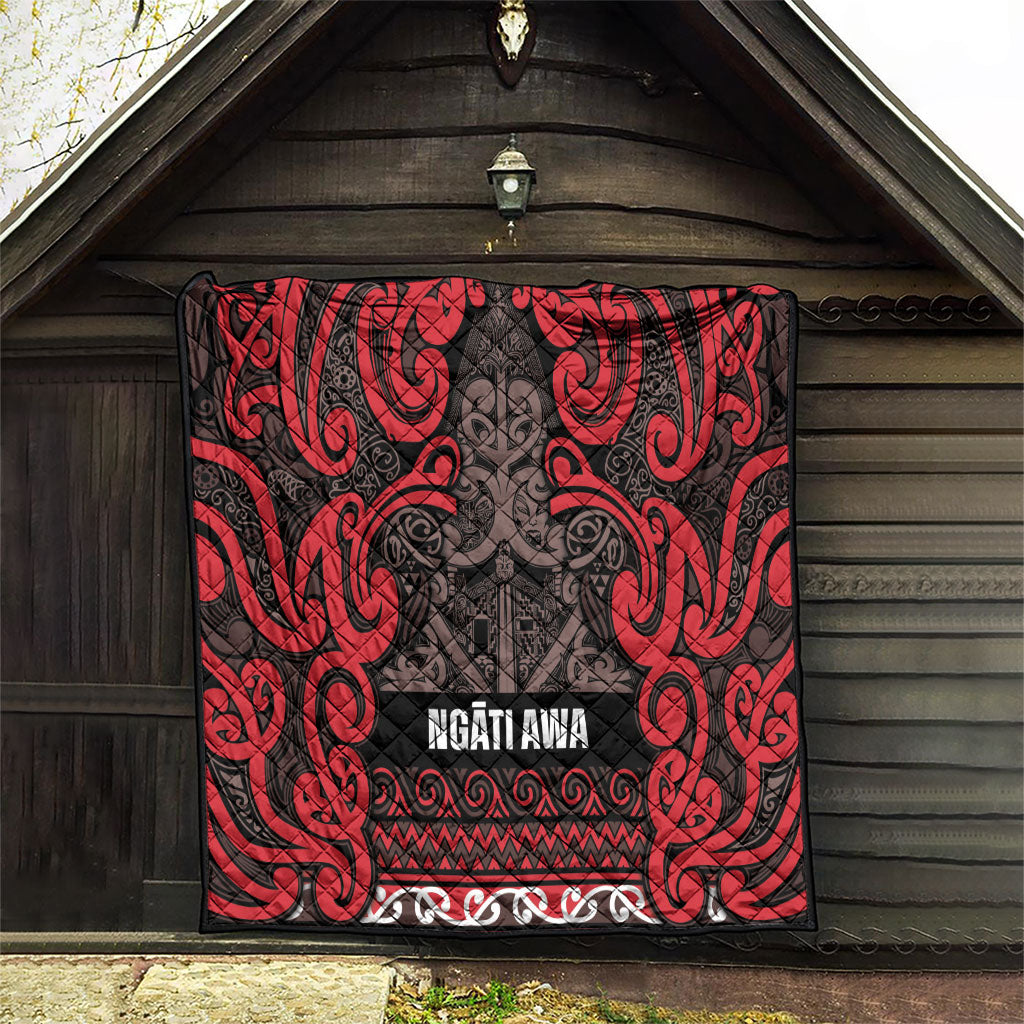 Aotearoa Iwi Ngati Awa Quilt Maori Wharenui House Tribal Pattern LT9 - Polynesian Pride