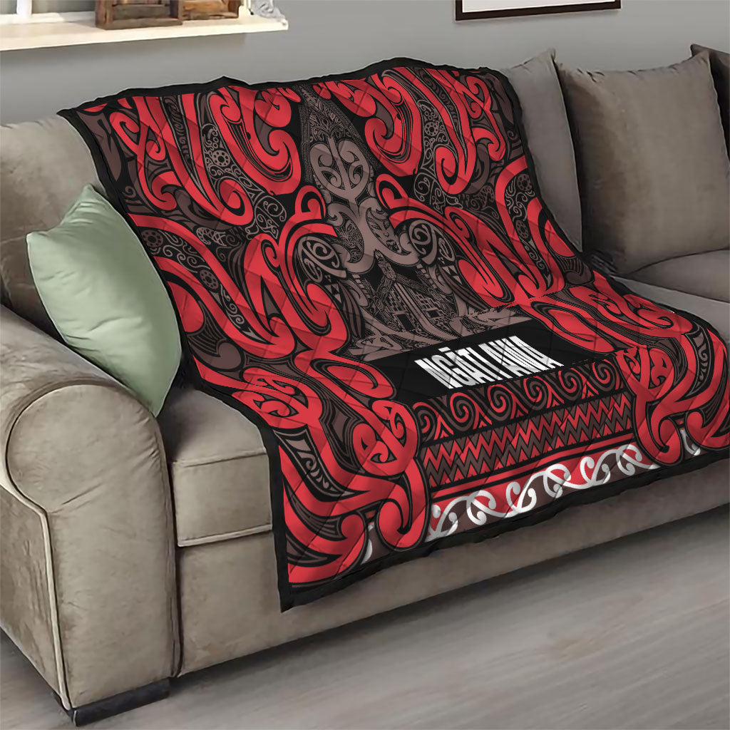 Aotearoa Iwi Ngati Awa Quilt Maori Wharenui House Tribal Pattern LT9 - Polynesian Pride