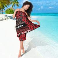Aotearoa Iwi Ngati Awa Sarong Maori Wharenui House Tribal Pattern LT9 - Polynesian Pride