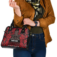 Aotearoa Iwi Ngati Awa Shoulder Handbag Maori Wharenui House Tribal Pattern LT9 - Polynesian Pride
