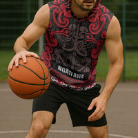 Aotearoa Iwi Ngati Awa Sleeveless Hoodie Maori Wharenui House Tribal Pattern LT9 - Polynesian Pride