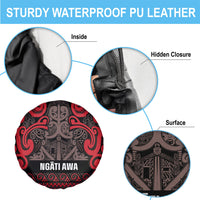 Aotearoa Iwi Ngati Awa Spare Tire Cover Maori Wharenui House Tribal Pattern LT9 - Polynesian Pride