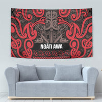 Aotearoa Iwi Ngati Awa Tapestry Maori Wharenui House Tribal Pattern LT9 - Polynesian Pride