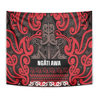 Aotearoa Iwi Ngati Awa Tapestry Maori Wharenui House Tribal Pattern LT9 - Polynesian Pride