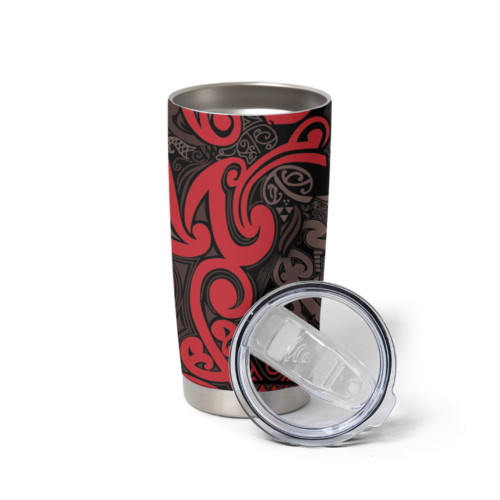 Aotearoa Iwi Ngati Awa Tumbler Cup Maori Wharenui House Tribal Pattern LT9 - Polynesian Pride