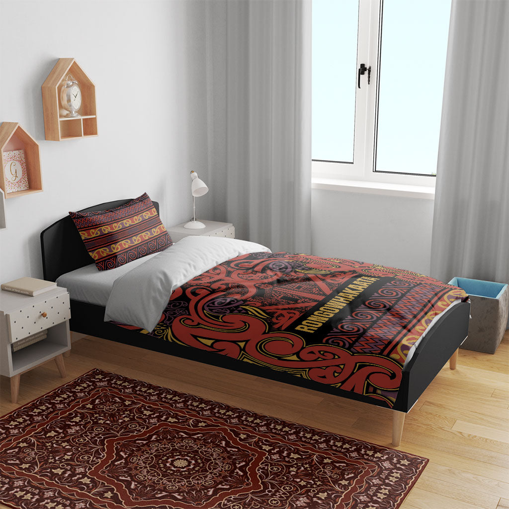 Aotearoa Iwi Rongowhakaata Bedding Set Maori Wharenui House Tribal Pattern LT9 - Polynesian Pride