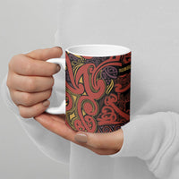 Aotearoa Iwi Rongowhakaata Ceramic Mug Maori Wharenui House Tribal Pattern LT9 - Polynesian Pride