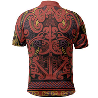 Aotearoa Iwi Rongowhakaata Polo Shirt Maori Wharenui House Tribal Pattern LT9 - Polynesian Pride
