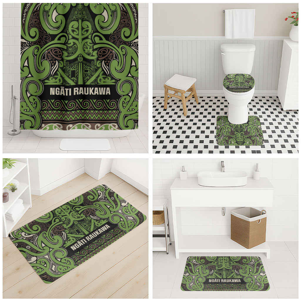 Aotearoa Iwi Ngati Raukawa Bathroom Set Maori Wharenui House Tribal Pattern LT9 - Polynesian Pride