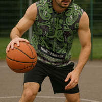Aotearoa Iwi Ngati Raukawa Sleeveless Hoodie Maori Wharenui House Tribal Pattern LT9 - Polynesian Pride