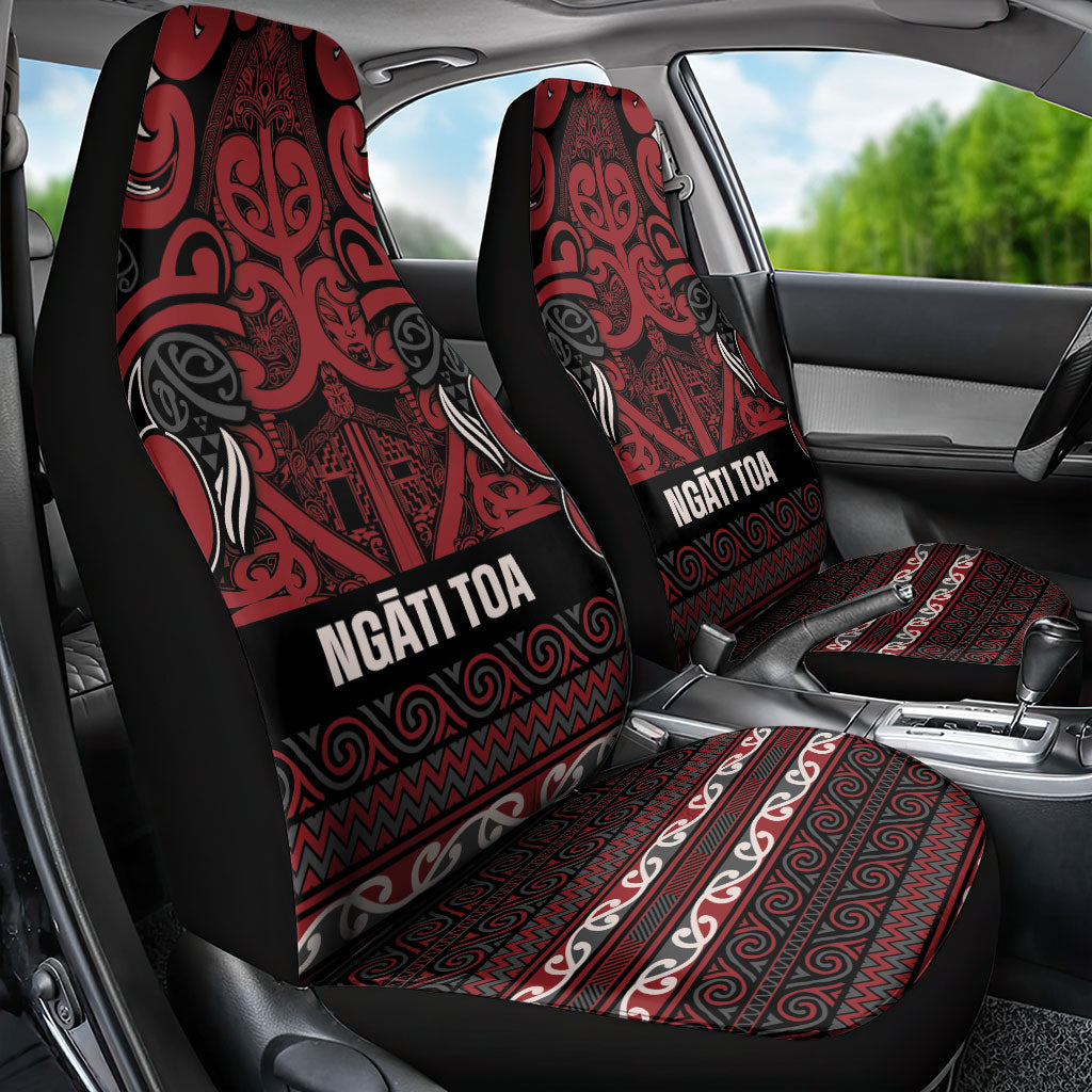 Aotearoa Iwi Ngati Toa Car Seat Cover Maori Wharenui House Tribal Pattern LT9 - Polynesian Pride