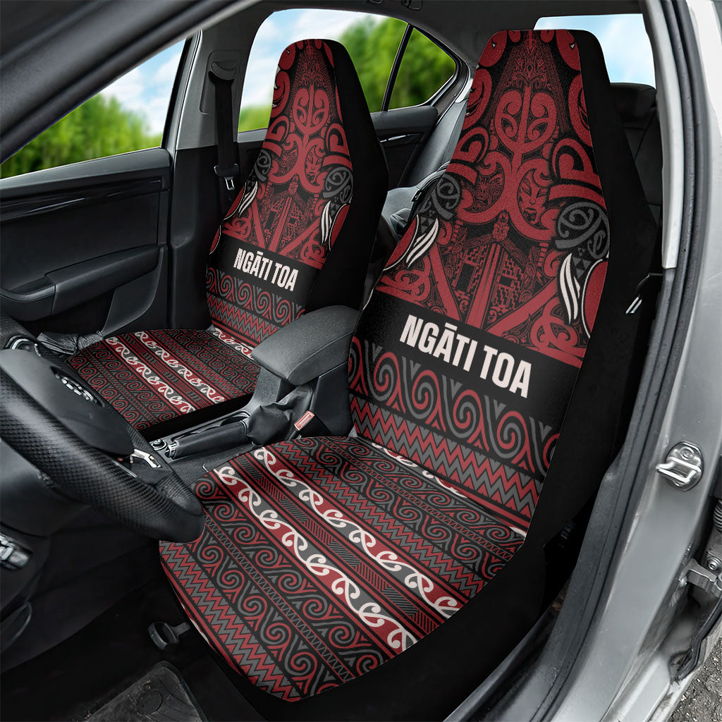 Aotearoa Iwi Ngati Toa Car Seat Cover Maori Wharenui House Tribal Pattern LT9 - Polynesian Pride