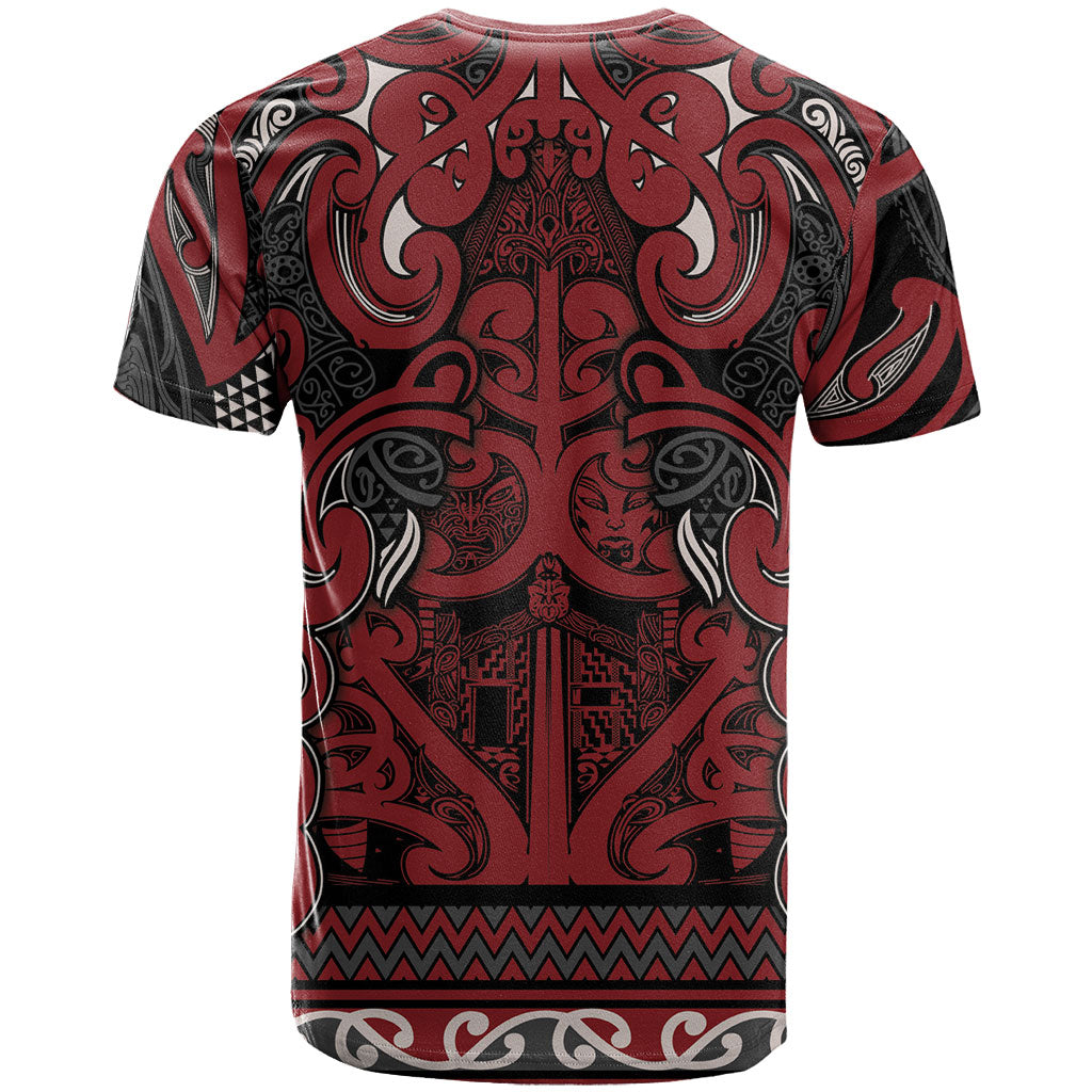 Aotearoa Iwi Ngati Toa T Shirt Maori Wharenui House Tribal Pattern LT9 - Polynesian Pride
