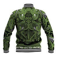 Aotearoa Iwi Ngāti Tama ki Taranaki Trust Baseball Jacket Maori Wharenui House Tribal Pattern LT9 - Polynesian Pride