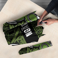 Aotearoa Iwi Ngāti Tama ki Taranaki Trust Umbrella Maori Wharenui House Tribal Pattern LT9 - Polynesian Pride