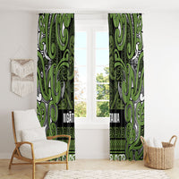 Aotearoa Iwi Ngāti Tama ki Taranaki Trust Window Curtain Maori Wharenui House Tribal Pattern LT9 - Polynesian Pride