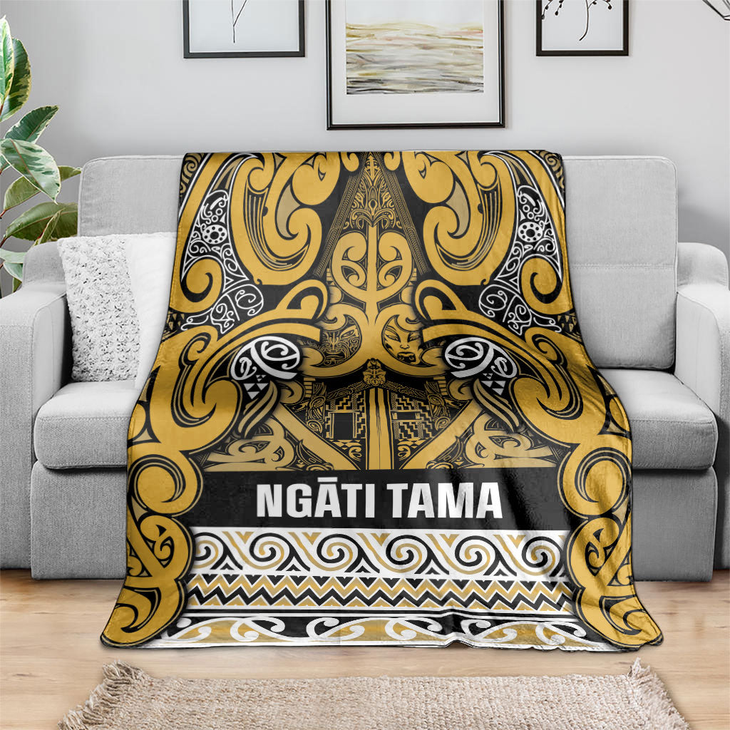 Aotearoa Iwi Ngāti Tama ki Te Waipounamu Trust Blanket Maori Wharenui House Tribal Pattern LT9 - Polynesian Pride