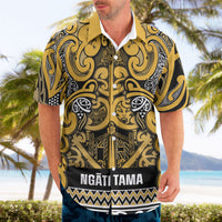 Aotearoa Iwi Ngāti Tama ki Te Waipounamu Trust Hawaiian Shirt Maori Wharenui House Tribal Pattern LT9 - Polynesian Pride