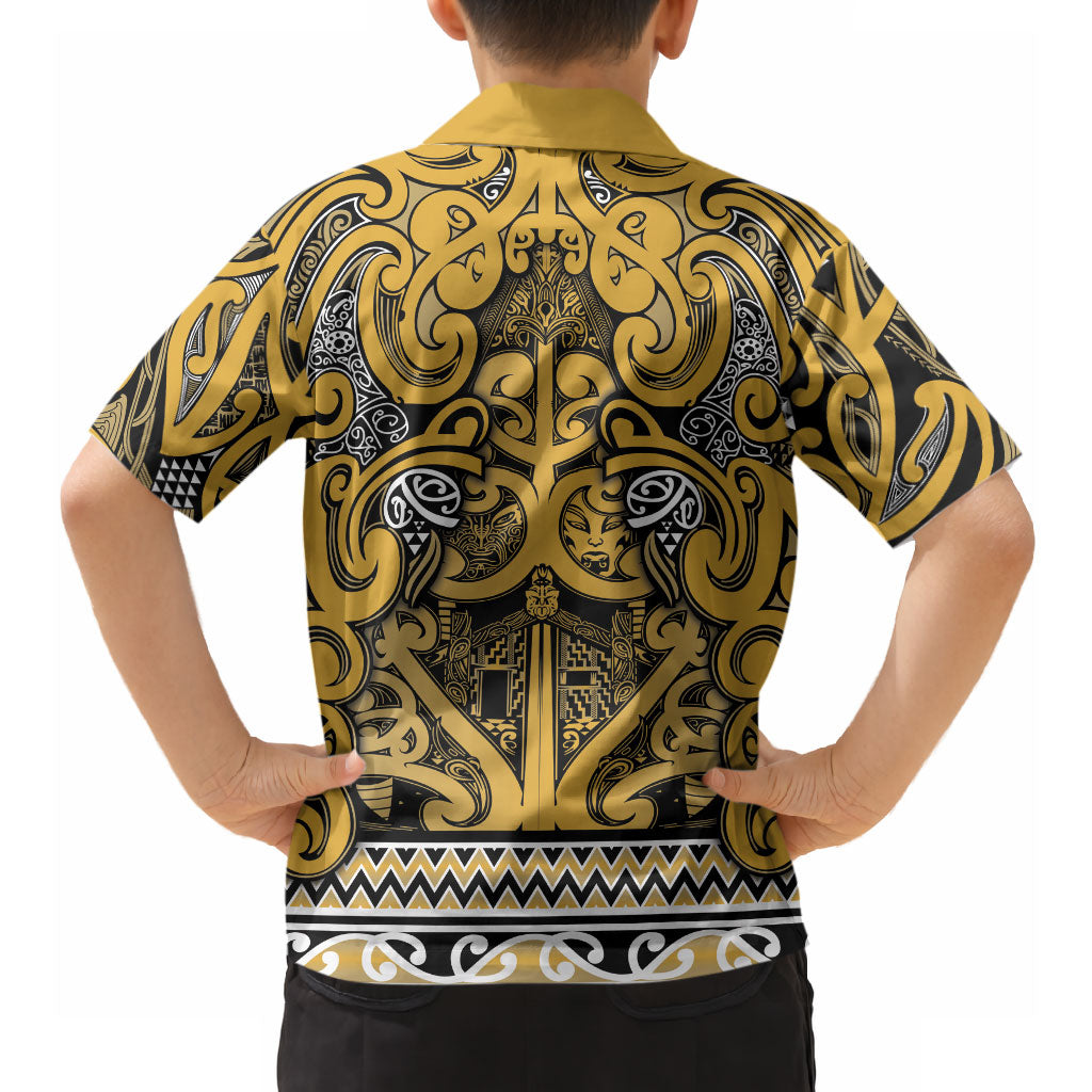 Aotearoa Iwi Ngāti Tama ki Te Waipounamu Trust Hawaiian Shirt Maori Wharenui House Tribal Pattern LT9 - Polynesian Pride