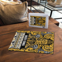 Aotearoa Iwi Ngāti Tama ki Te Waipounamu Trust Puzzle Maori Wharenui House Tribal Pattern LT9 - Polynesian Pride