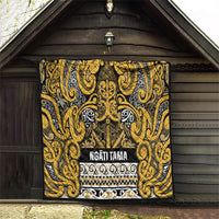 Aotearoa Iwi Ngāti Tama ki Te Waipounamu Trust Quilt Maori Wharenui House Tribal Pattern LT9 - Polynesian Pride