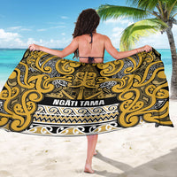 Aotearoa Iwi Ngāti Tama ki Te Waipounamu Trust Sarong Maori Wharenui House Tribal Pattern LT9 - Polynesian Pride