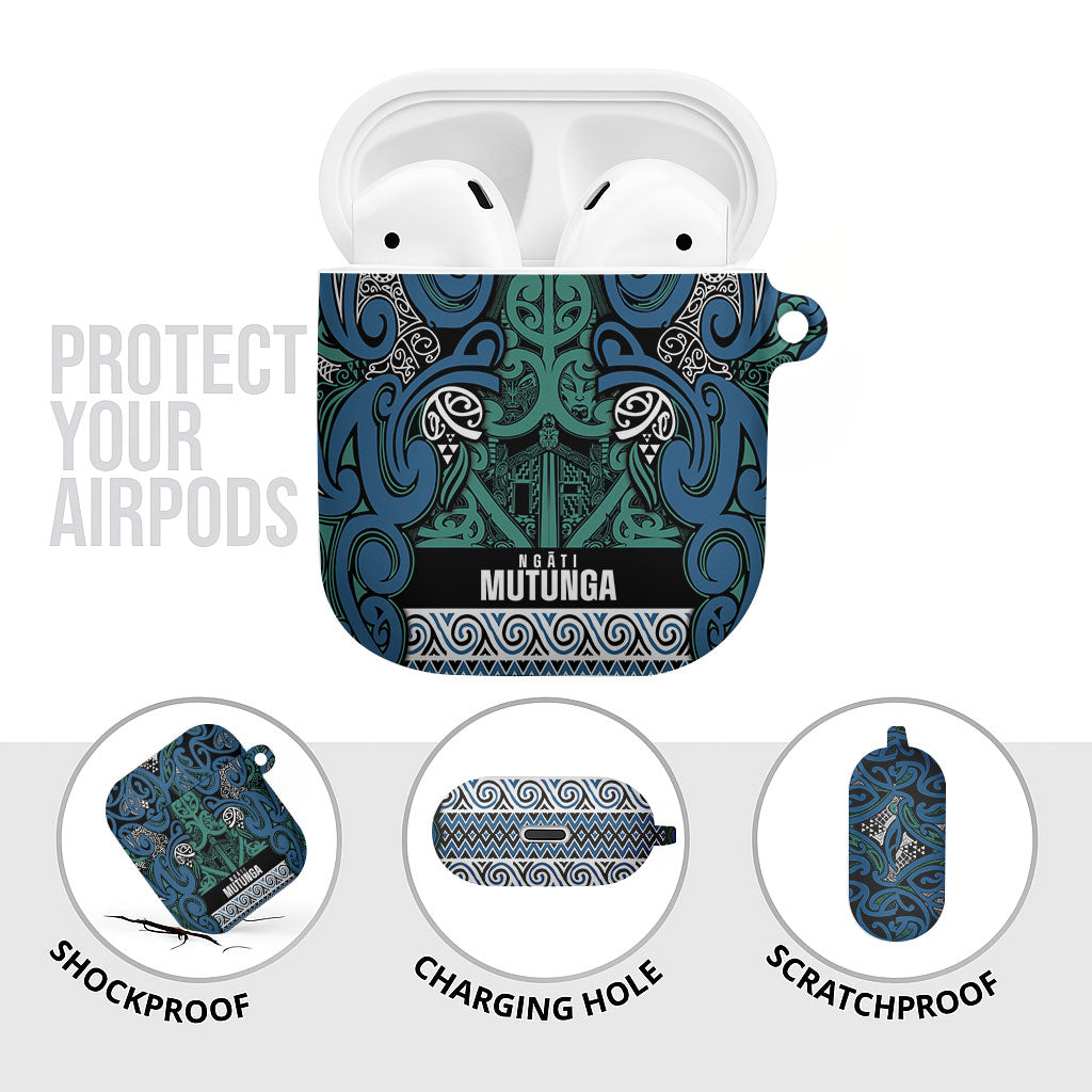 Aotearoa Iwi Ngati Mutunga AirPods Case Maori Wharenui House Tribal Pattern LT9 - Polynesian Pride