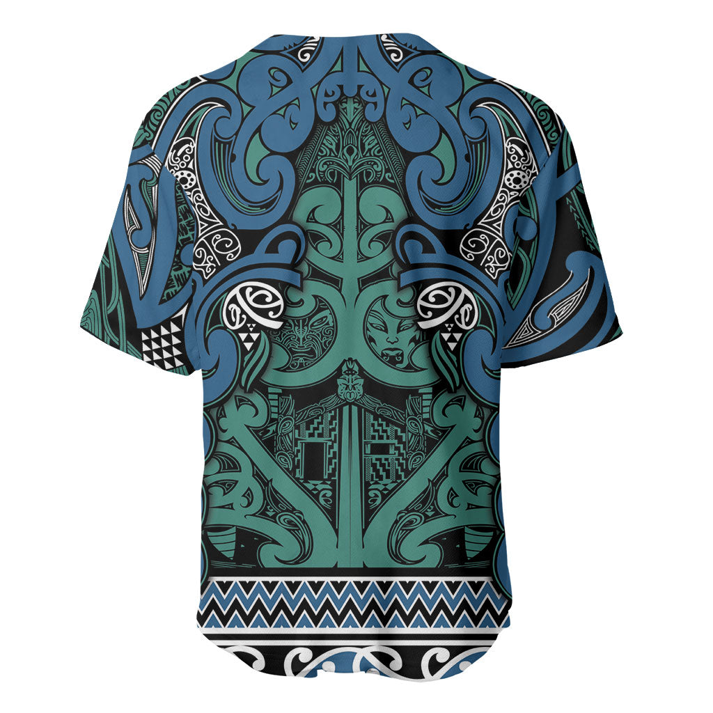 Aotearoa Iwi Ngati Mutunga Baseball Jersey Maori Wharenui House Tribal Pattern LT9 - Polynesian Pride