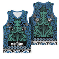 Aotearoa Iwi Ngati Mutunga Basketball Jersey Maori Wharenui House Tribal Pattern LT9 - Polynesian Pride
