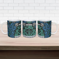 Aotearoa Iwi Ngati Mutunga Ceramic Mug Maori Wharenui House Tribal Pattern LT9 - Polynesian Pride