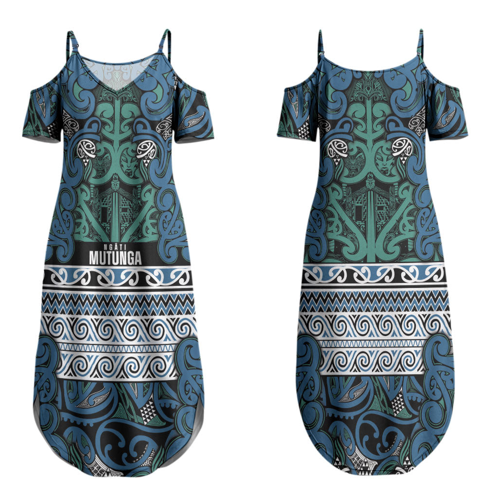 Aotearoa Iwi Ngati Mutunga Couples Matching Summer Maxi Dress and Hawaiian Shirt Maori Wharenui House Tribal Pattern LT9 - Polynesian Pride