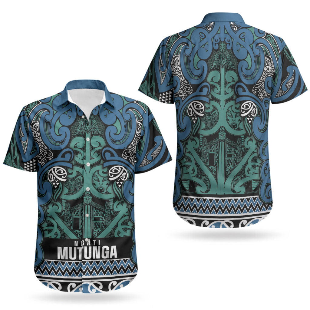 Aotearoa Iwi Ngati Mutunga Couples Matching Tank Maxi Dress and Hawaiian Shirt Maori Wharenui House Tribal Pattern LT9 - Polynesian Pride