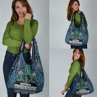 Aotearoa Iwi Ngati Mutunga Grocery Bag Maori Wharenui House Tribal Pattern LT9 - Polynesian Pride