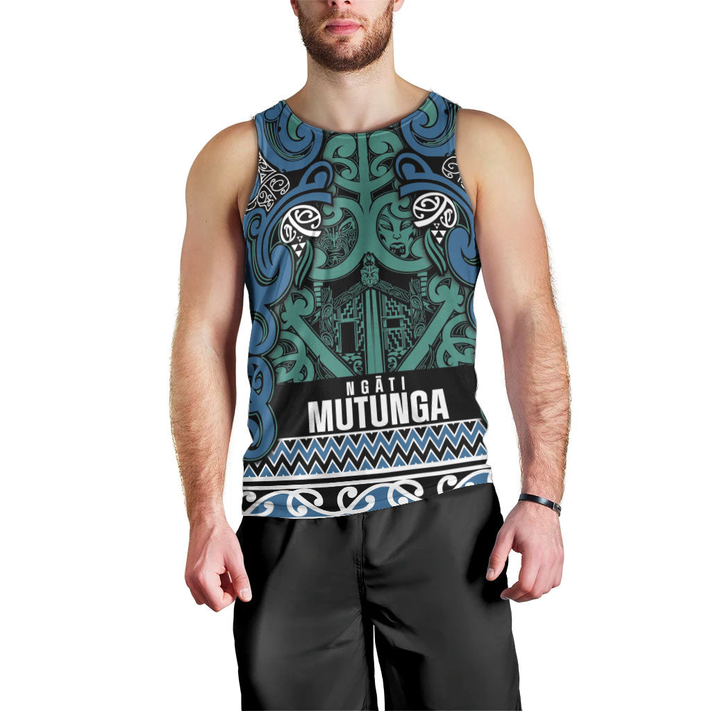 Aotearoa Iwi Ngati Mutunga Men Tank Top Maori Wharenui House Tribal Pattern LT9 - Polynesian Pride
