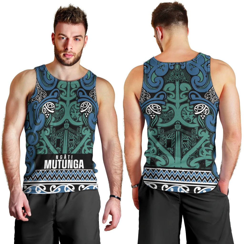 Aotearoa Iwi Ngati Mutunga Men Tank Top Maori Wharenui House Tribal Pattern LT9 - Polynesian Pride