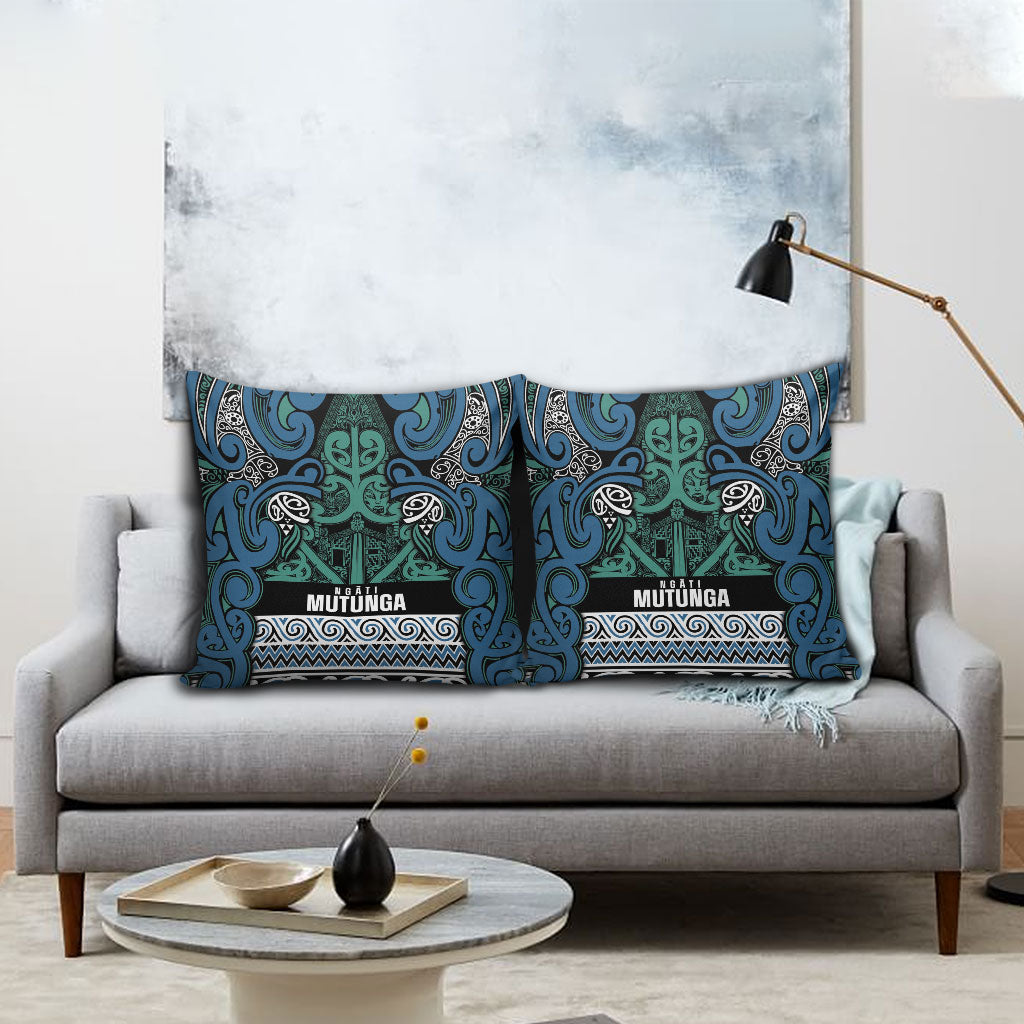 Aotearoa Iwi Ngati Mutunga Pillow Cover Maori Wharenui House Tribal Pattern LT9 - Polynesian Pride