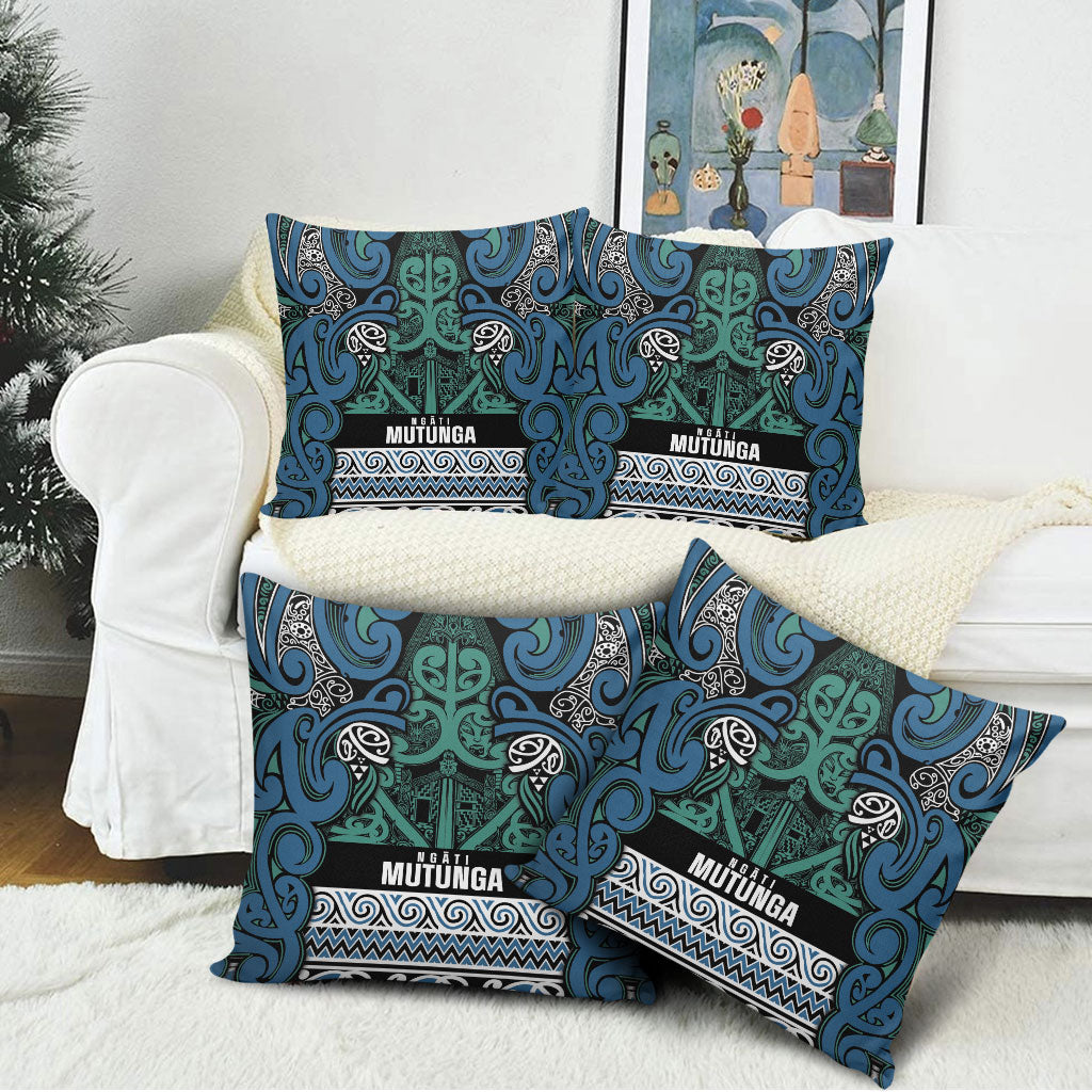 Aotearoa Iwi Ngati Mutunga Pillow Cover Maori Wharenui House Tribal Pattern LT9 - Polynesian Pride
