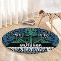 Aotearoa Iwi Ngati Mutunga Round Carpet Maori Wharenui House Tribal Pattern LT9 - Polynesian Pride