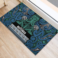 Aotearoa Iwi Ngati Mutunga Rubber Doormat Maori Wharenui House Tribal Pattern LT9 - Polynesian Pride
