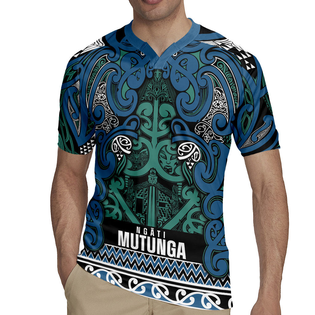 Aotearoa Iwi Ngati Mutunga Rugby Jersey Maori Wharenui House Tribal Pattern LT9 - Polynesian Pride